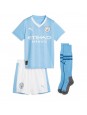 Manchester City Erling Haaland #9 Dječji Domaci Dres kompleti 2023-24 Kratak Rukavima (+ kratke hlače)